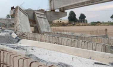 तेलंगाना में निर्माणाधीन पुल ढहा