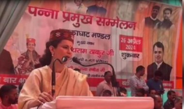 कंगना का कांग्रेस पर वार, कहा- यहां सिर्फ परिवार के लोगों को दी जाती है तवज्जो