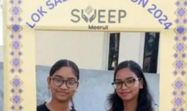 मेरठ में पहली बार वोट डालने आए युवाओं में दिखा उत्साह