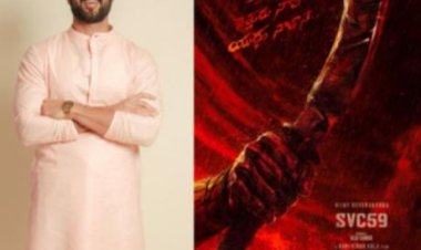 विजय देवरकोंडा के 35वें जन्मदिन पर 'एसवीसी59' का फर्स्ट-लुक पोस्टर जारी
