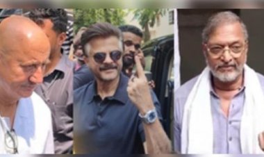नाना पाटेकर, अनुपम खेर, अनिल कपूर ने किया वोट; कहा- 'मतदान हमारे अस्तित्व की निशानी'