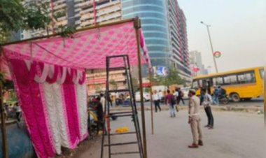 नोएडा में ट्रैफिक सिग्नल के साथ-साथ अब सड़क के किनारे भी लगेगा ग्रीन नेट