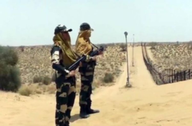 बीएसएफ के जवान तपते रेगिस्तान में कर रहे देश की सरहद की हिफाजत