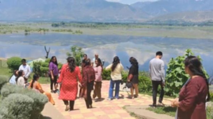 पर्यटकों को लुभा रहा बांदीपोरा का वुलर वैंटेज पार्क