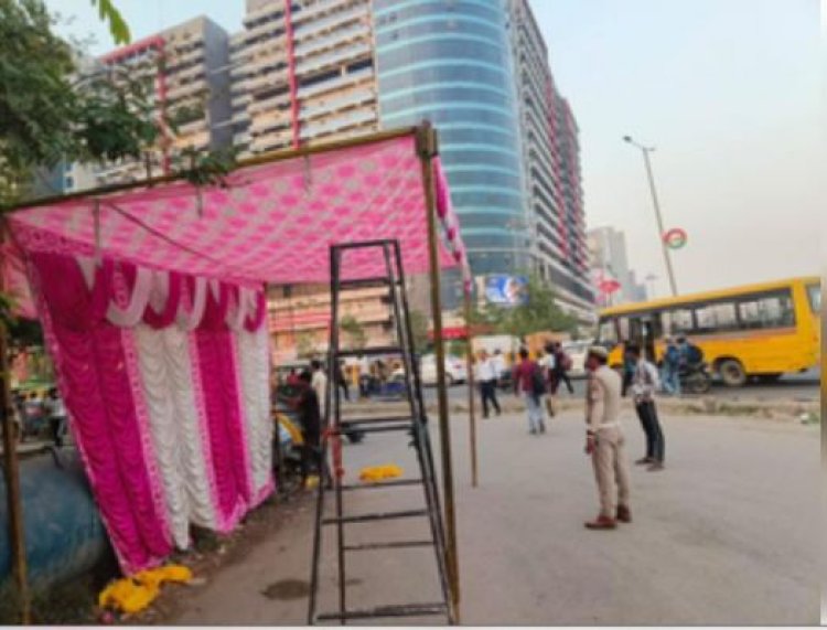 नोएडा में ट्रैफिक सिग्नल के साथ-साथ अब सड़क के किनारे भी लगेगा ग्रीन नेट