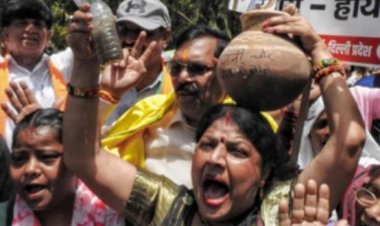 दिल्ली में पानी की भीषण किल्लत, केजरीवाल कर रहे नौटंकी : भाजपा