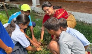 समर्पित संस्था ने बच्चों के साथ मनाया पर्यावरण दिवस