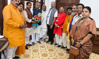 संसद भवन में छत्तीसगढ़ के सांसदों के साथ मिले मुख्यमंत्री श्री साय