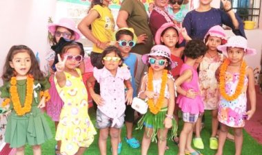 छत्रपति शिवाजी किड्स स्कूल में पूल पार्टी की मौज