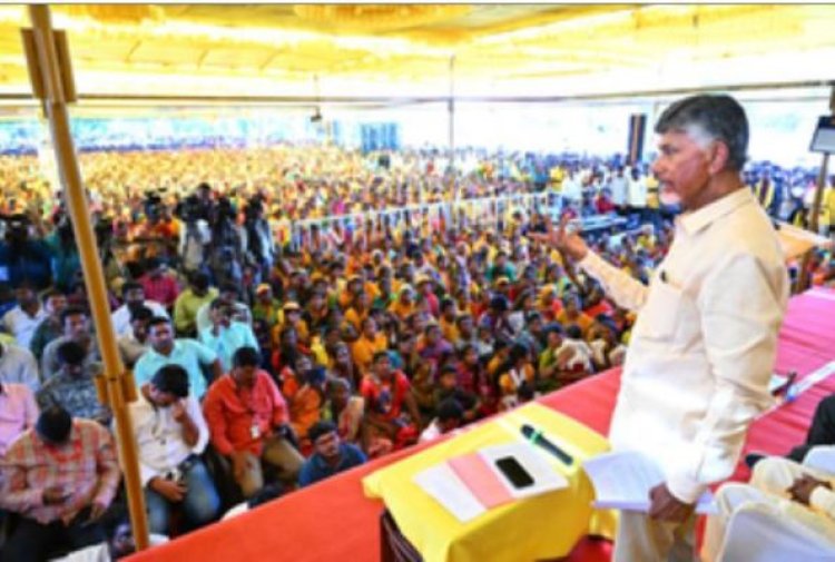 टीडीपी के खेमे में जश्न शुरू