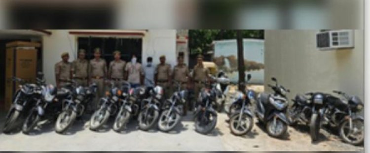 नोएडा में दो अलग-अलग मामलों में 4 वाहन चोर गिरफ्तार, 30 से ज्यादा वाहन बरामद