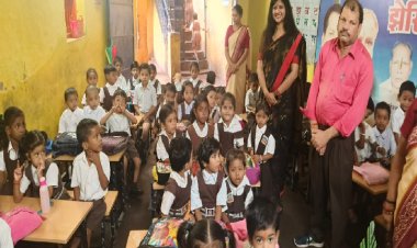 सरस्वती शिशु मंदिर टिकरापारा में आज  गुरु पूर्णिमा  मनाया गया