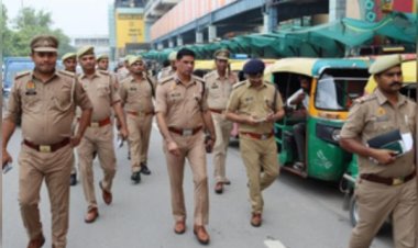नोएडा : कांवड़ यात्रा को लेकर जॉइंट सीपी ने बॉर्डर एरिया में की पेट्रोलिंग