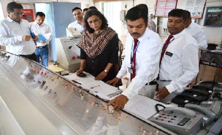 रेलवे महाप्रबंधक ने किया तड़ोकी स्टेशन का निरीक्षण