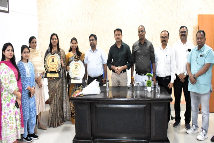 सडीएम श्रीमती शीतल बंसल एवं डिप्टी कलेक्टर श्रीमती तरूणा साहू के स्थानांतरण होने पर दी गई विदाई