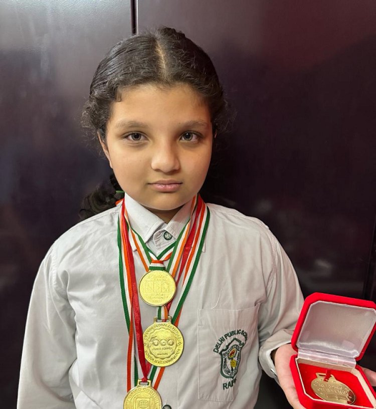 अंतर्राष्ट्रीय स्पेल बी कॉम्पिटिशन परीक्षा मे कु.अनाया श्रीवास्तव ने जीता स्वर्ण पदक