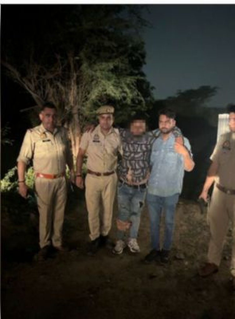 गाजियाबाद: लूट-चोरी करने वाला बदमाश मुठभेड़ में गिरफ्तार, साथी फरार