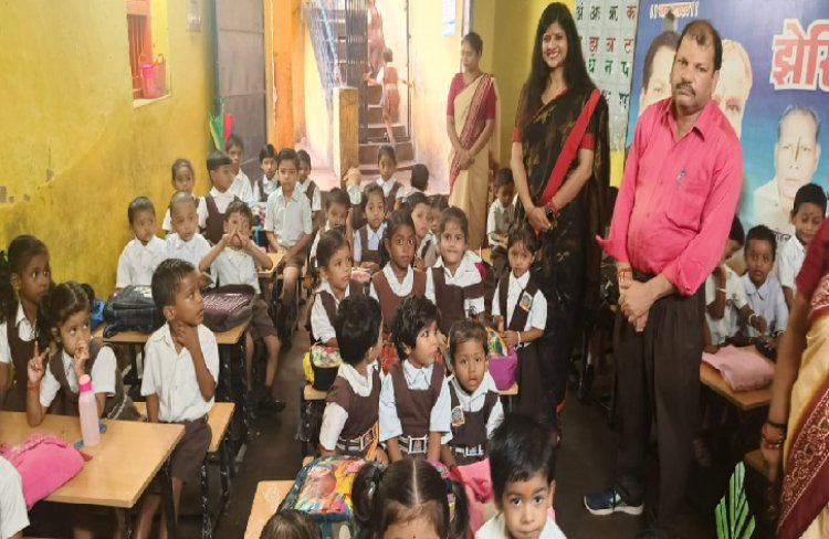 सरस्वती शिशु मंदिर टिकरापारा में आज  गुरु पूर्णिमा  मनाया गया