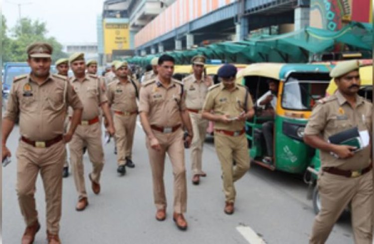 नोएडा : कांवड़ यात्रा को लेकर जॉइंट सीपी ने बॉर्डर एरिया में की पेट्रोलिंग