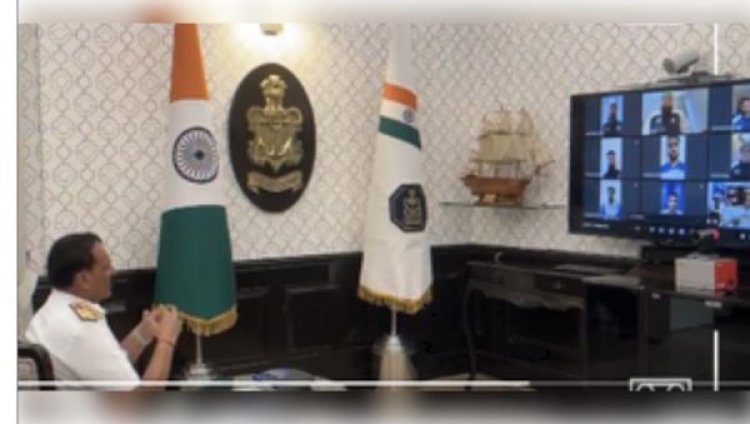 नौसेना प्रमुख ने ओलंपिक में भारत का प्रतिनिधित्व करने वाले खिलाड़ियों से कहा, '140 करोड़ दिल आपके लिए धड़क रहे हैं'