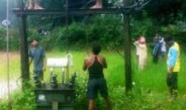 सीएम कैंप कार्यालय के निर्देश पर कुहापानी का बदला ट्रासंफार्मर