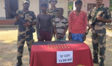 बीएसएफ ने भारत-बांग्लादेश सीमा पर 2.75 किलो सोना जब्त किया, तीन किसान गिरफ्तार