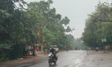 मानसून की विदाई के बाद भी नर्मदापुरम में बारिश:रात 12बजे तेज बारिश, खेतों में खड़ी धान फसल को लेकर किसान चिंतित