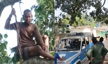 आत्महत्या करने पेड़ पर चढ़ गया बुजुर्ग, 112 की टीम ने उतारा...