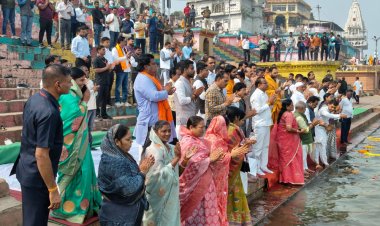 नर्मदापुरम में प्रभारी मंत्री ने किया नर्मदा पूजन:रीजनल इन्वेस्टर मीट की तैयारियों की कर रहे समीक्षा; निर्माणाधीन सीएम राईज स्‍कूल भवन का निरीक्षण करेंगे