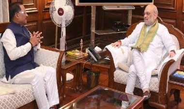 मुख्यमंत्री विष्णुदेव साय ने केंद्रीय गृहमंत्री अमित शाह से की मुलाकात