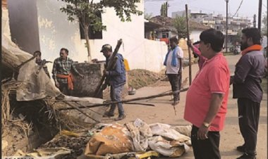 टीएल में कलेक्टर के आदेश पर नगर निगम ने बघेरा में की कार्रवाही