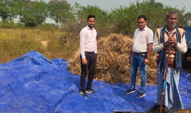 सरकारी जमीन में कब्जा कर खेती, फसल जब्त