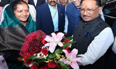 समाज कल्याण मंत्री लक्ष्मी राजवाड़े ने नवा रायपुर स्थित नवीन शासकीय आवास में किया गृह प्रवेश