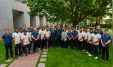 रोहित की अगुआई वाली भारतीय टीम ने कैनबरा में ऑस्ट्रेलियाई प्रधानमंत्री एंथनी अल्बनीज से मुलाकात की