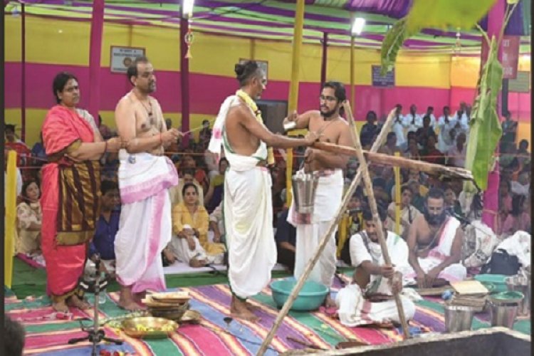 संकटाहारा गणपती हवन से हुई स्कंदा षष्ठी समारोह के तीसरे दिन की शुरुवात