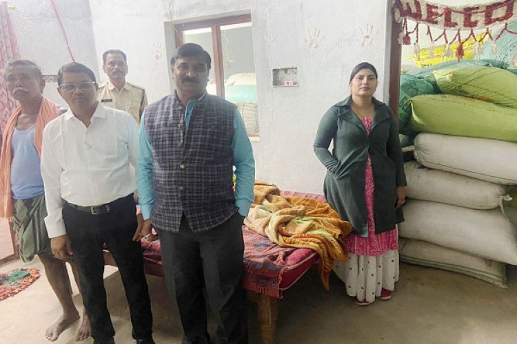 ग्राम टाडा में 160 बोरी धान जब्त