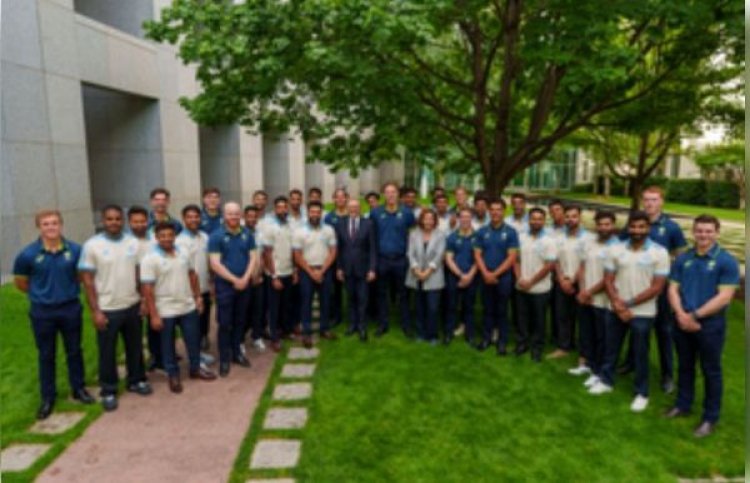 रोहित की अगुआई वाली भारतीय टीम ने कैनबरा में ऑस्ट्रेलियाई प्रधानमंत्री एंथनी अल्बनीज से मुलाकात की