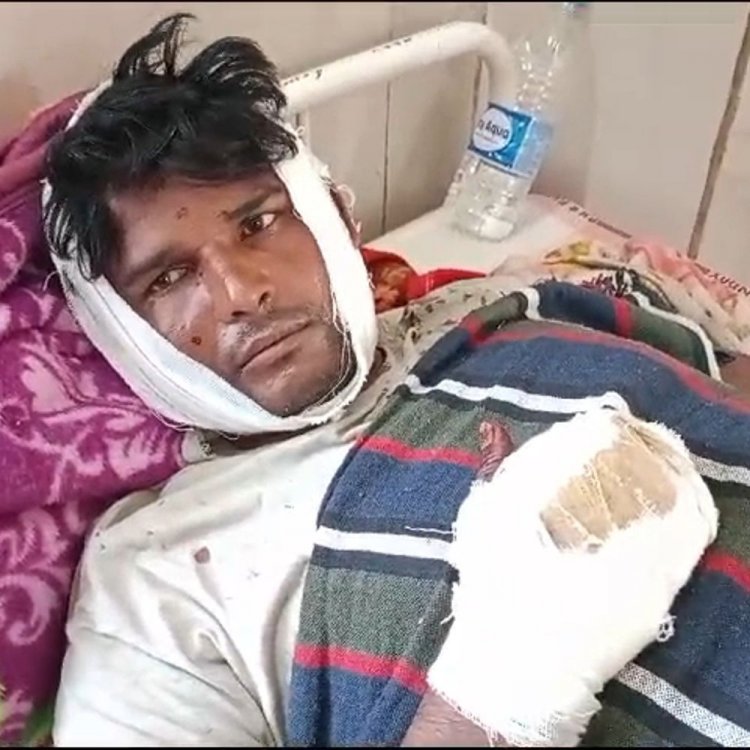 दो पक्षों में विवाद, हमले में दो चचेरे भाई घायल:मारपीट के बाद कुल्हाड़ी से हमला किया, एक जिला अस्पताल, दूसरा मेडिकल कॉलेज में भर्ती