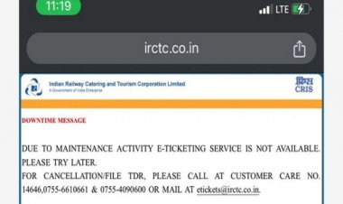 दो घंटे ठप रही IRCTC की वेबसाइट, टिकट बुकिंग-कैंसिलेशन सब था बंद