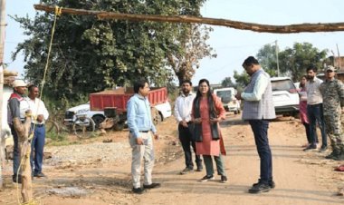 कलेक्टर एवं सीईओ ने किया चेकपोस्ट व धान खरीदी केंद्रों का निरीक्षण