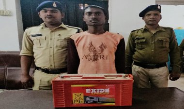 बैटरी चोरी करने वाला आरोपी गिरफ्तार