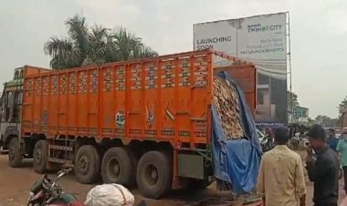 गाय की खाल से भरा ट्रक पकड़ाया, ड्राइवर सहित दो गिरफ्तार…