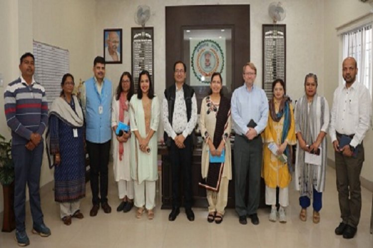 कलेक्टर से यूनिसेफ इंडिया के प्रतिनिधिमण्डल ने की सौजन्य भेंट