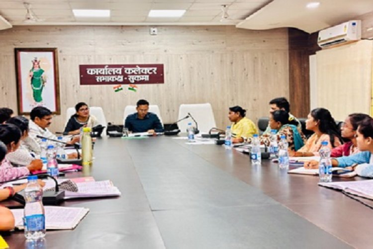 आँगनबाड़ी केंद्रों में मूलभूत सुविधाएं उपलब्ध कराना सुनिश्चित करें: कलेक्टर