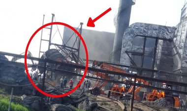 छत्तीसगढ़ के मुंगेली में बड़ा हादसा; निर्माणाधीन प्लांट की चिमनी गिरने से कई मजदूर दबे, 8 की मौत की खबर