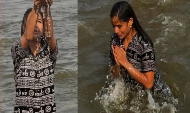पूनम पांडे ने Mahakumbh 2025 में लगाई डुबकी, यूजर्स ने किए मजेदार कमेंट्स
