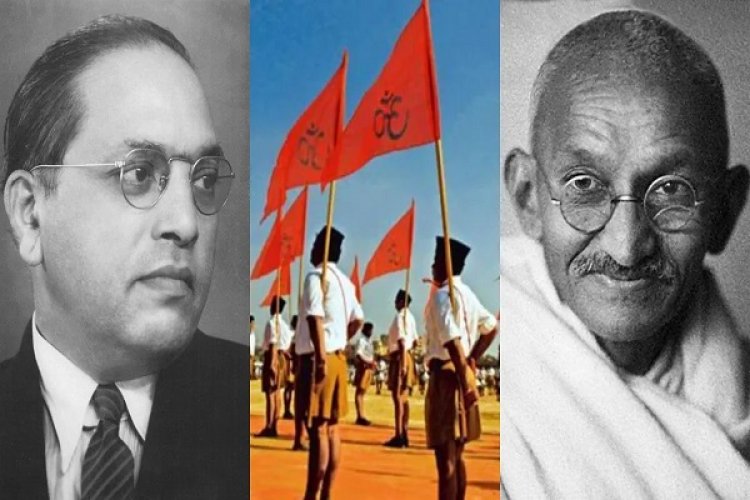 RSS ने किया बड़ा दावा, संघ की शाखा में आए थे आंबेडकर और गांधी, पेपर की कटिंग भी दिखाई