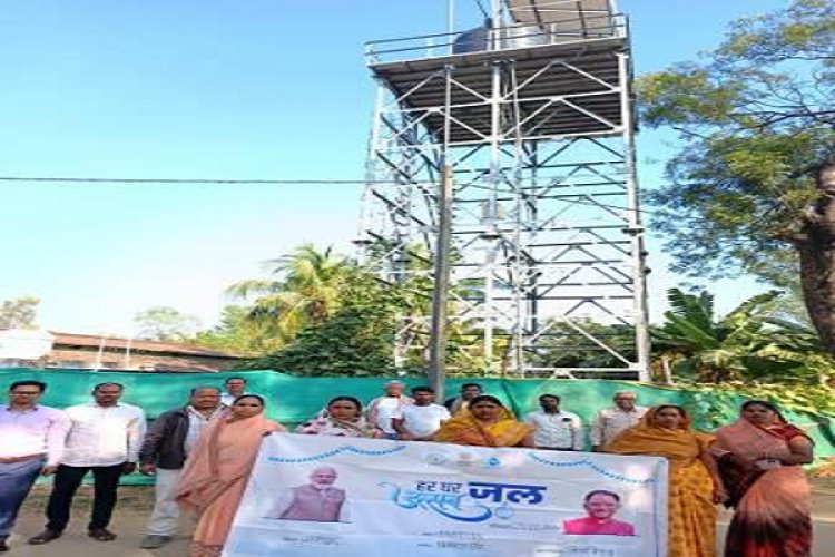 नारायणपुर में 148 क्रियाशील घरेलू नल कनेक्शन के माध्यम से घरों में दिया जा रहा शुद्ध पानी