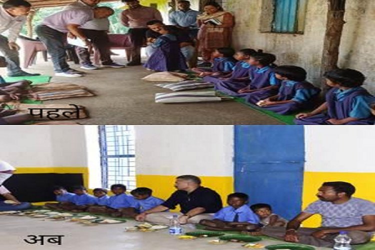 चितालाता में प्राथमिक शाला का कलेक्टर ने लिया जायजा