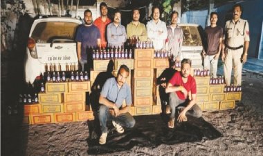 591 लीटर शराब जब्त, 2 आरोपी गिरफ्तार